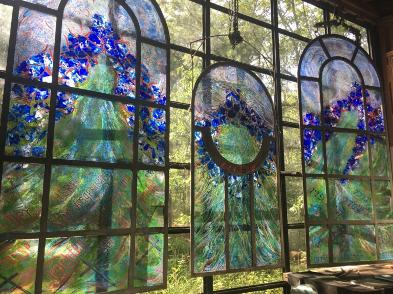 Flieden-German-Church-Former-Synagogue-Fused-and-laminated-stained-glass-with-metal-oxide-underpainting